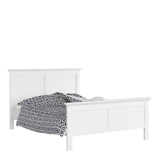 Liberty Luxury White Wooden Double Bed