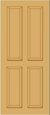 External Hardwood Colonial 4P M&T Door