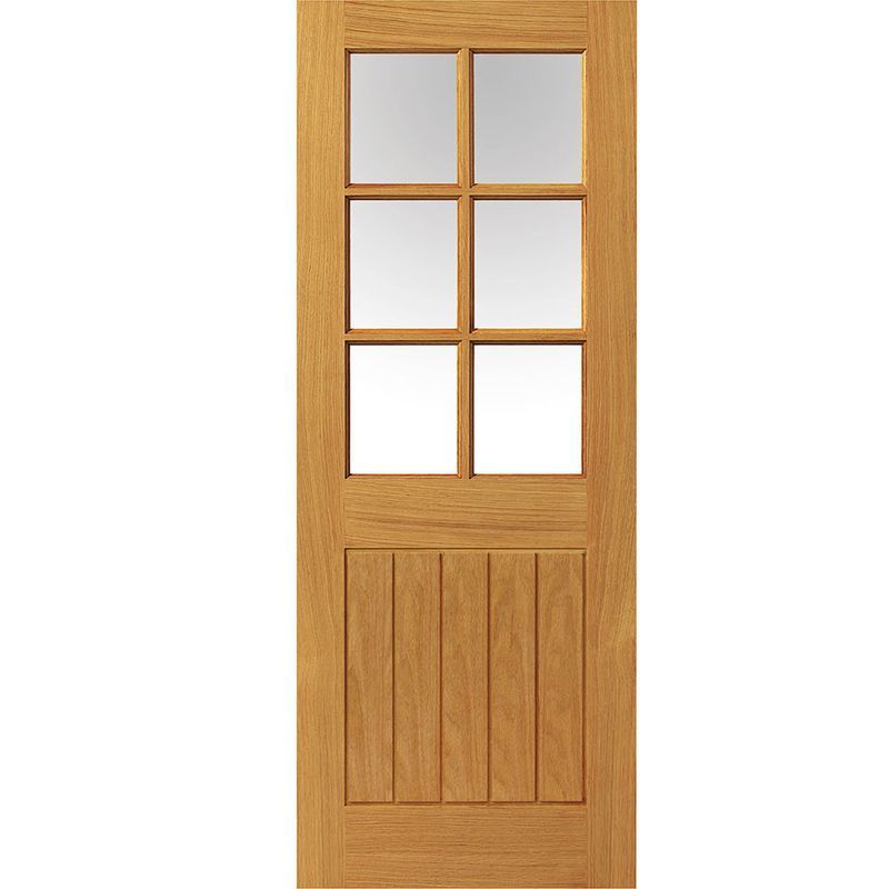 Liberty Internal Oak Thames 6 Light Glazed Door Pre-Finished