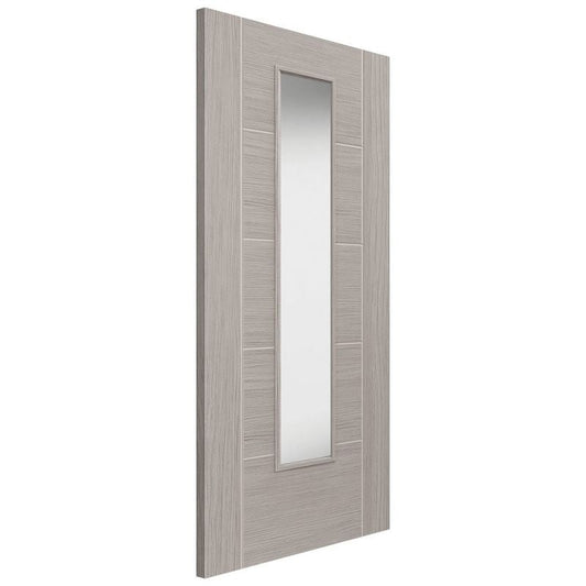 Liberty Internal Grey Laminate Tigris Lava Clear Glazed Door Pre-Finished