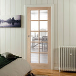Internal Oak SA 10 Light Glazed Door Clear Glazed