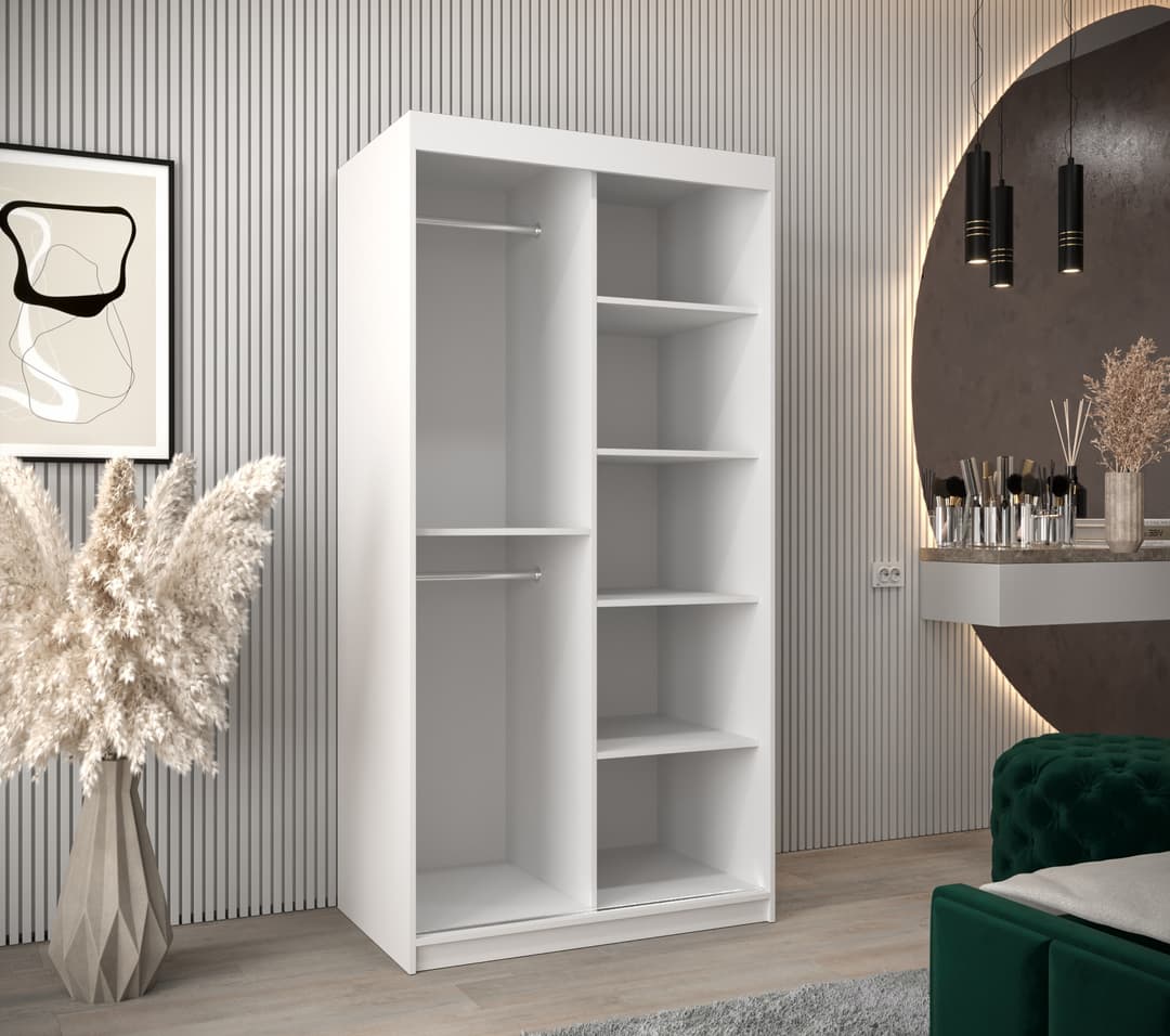 Liberty Parma III Sliding Door Wardrobe 100cm