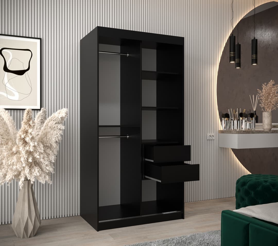 Liberty Parma III Sliding Door Wardrobe 100cm