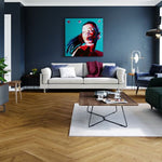 Timba Floor 14 x 110 Engineered Smoked Oak Herringbone 5G Real Wood Flooring Brushed Matt Lacquered