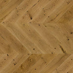 Timba Floor Engineered 14x130mm Smoked Oak Chevron 5G Real Wood Flooring Herringbone 2069