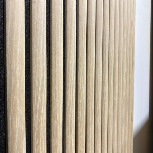 Curved Oak Acoustic Wall Panelling 240x60cm