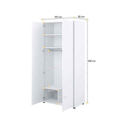 Liberty Bed Concept BC-20 Hinged Door Wardrobe 101cm