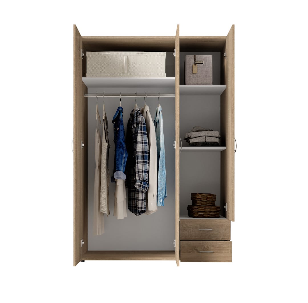 Liberty Base Hinged Door Wardrobe 120cm