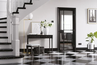 Internal Black Pre-Finished Greenwich Glazed Door