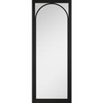 Internal Black Clear Glazed Melrose Pre-Finished Door Industrial Style