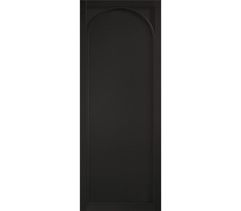 Internal Black Melrose Pre-Finished Door Panelled Industrial Style