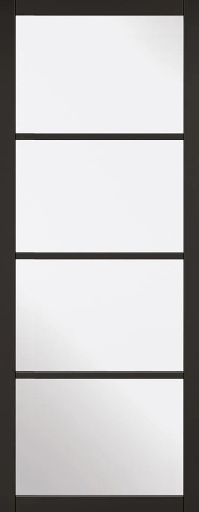 Internal Black Pre-Finished Soho Glazed Door