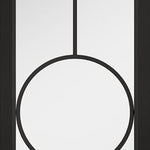 Internal Black Clear Glazed Bowery Pre-Finished Door Industrial Style