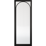 Internal Black Reeded Glazed Melrose Pre-Finished Door Industrial Style