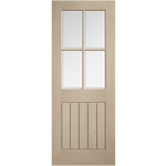 Internal Blonde Oak Mexicano Clear Bevelled Glazed Pre-Finished Door