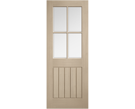 Internal Blonde Oak Mexicano Clear Bevelled Glazed Pre-Finished Door