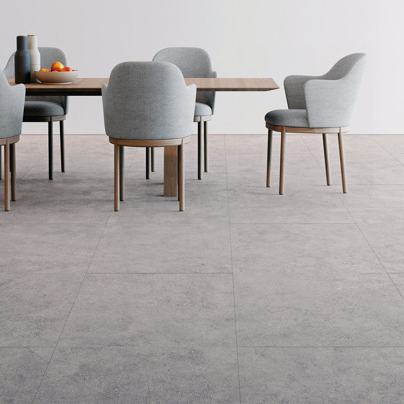 FAUS Industry Tile 8mm Concrete Ultra Matt Tile Laminate Floor