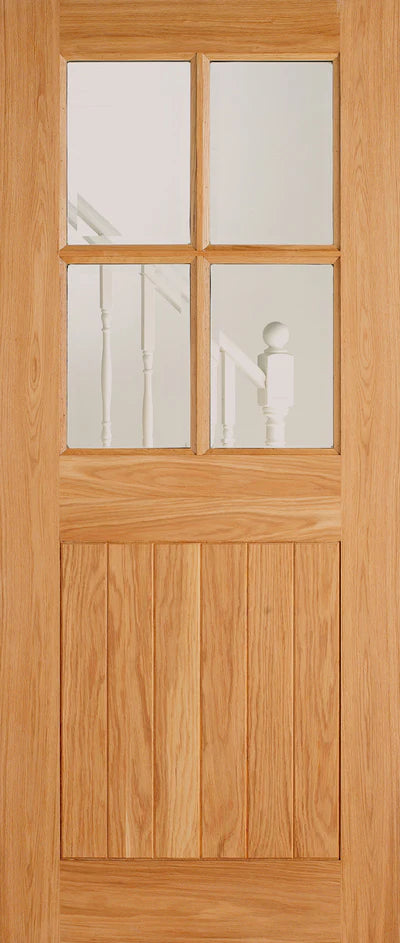 External Oak Cottage 4L Door Double Glazed