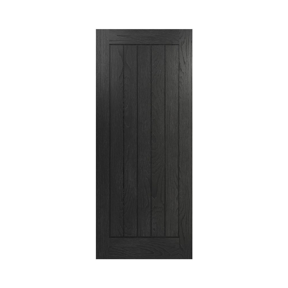 Ely Brushed Black Oak Interior Door.