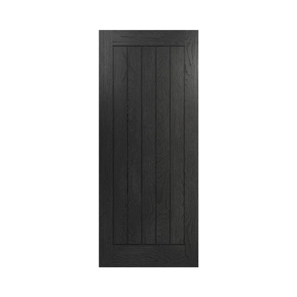 Ely Brushed Black Oak Interior Door.