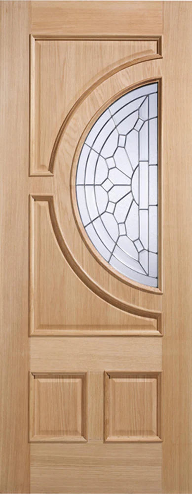External Oak Empress Double Glazed Door