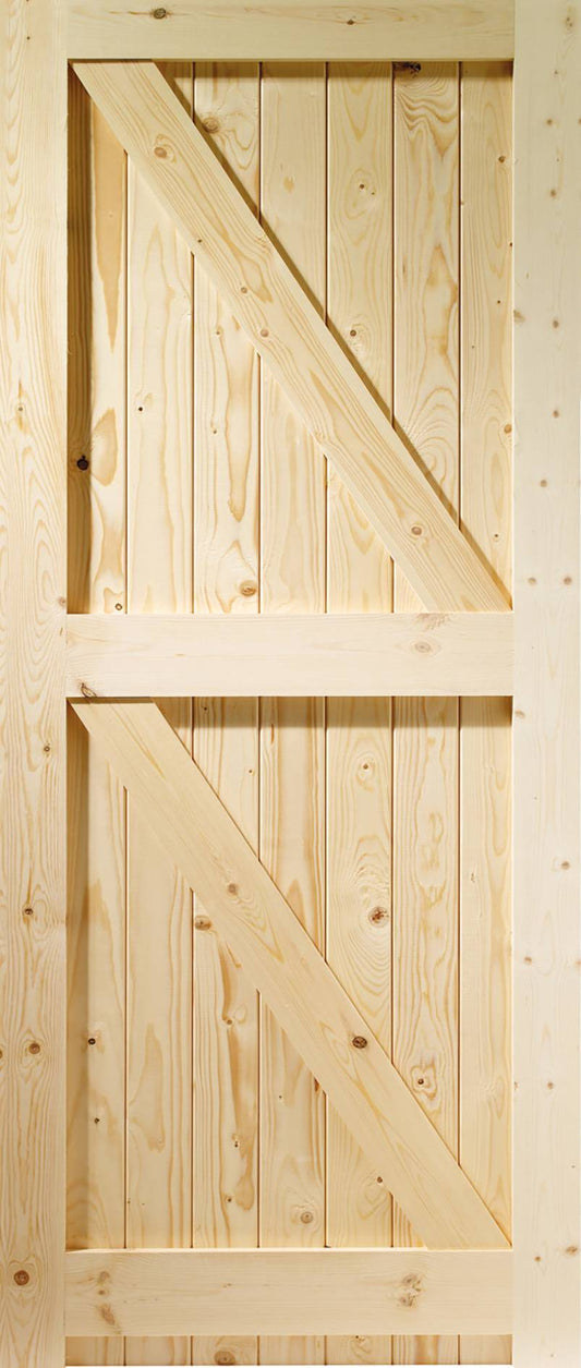 External Pine Gate Framed Ledged and Braced
