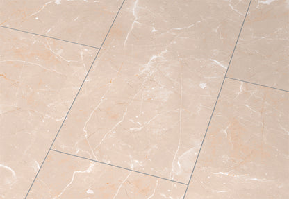 Liberty Falquon Stone Botticino Light Tile High Gloss 8mm Laminate Flooring