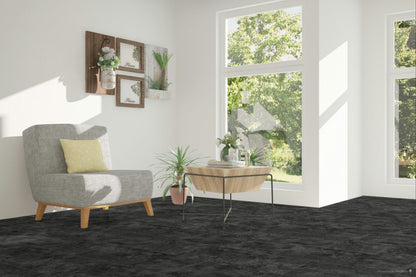 Falquon Stone Pindos Dark Stone Tile High Gloss 8mm Laminate Flooring