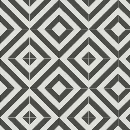 Faus Retro Black & White Pattern S185210 8mm Laminate Flooring