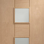 Internal Oak Messina Door Glazed With Obscure Glass