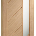 Internal Oak Monza Door Glazed With Obscure Glass