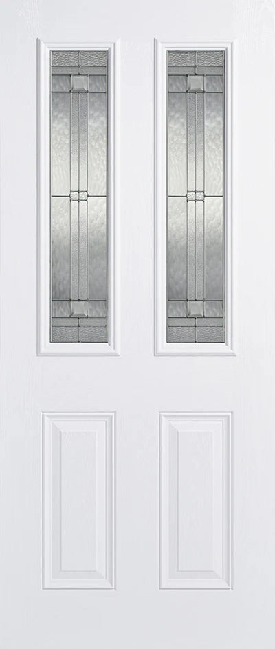 External Malton White Glazed Door