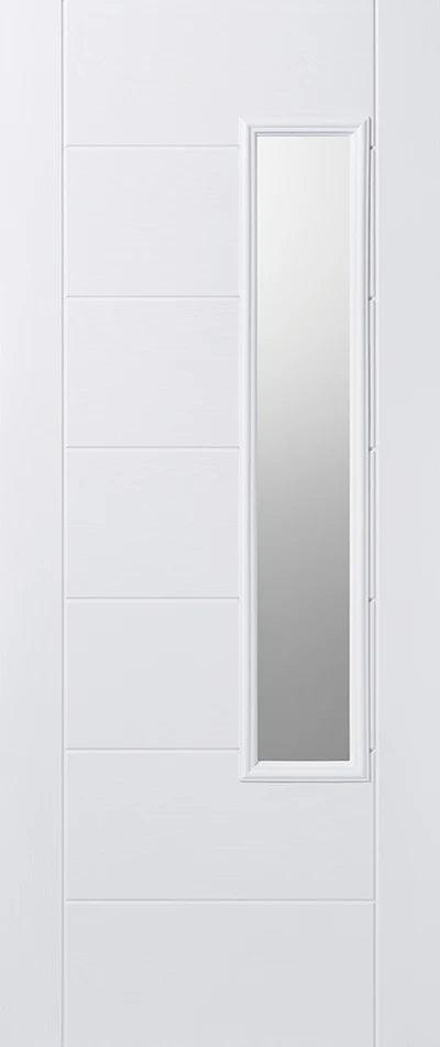 External Newbury White Glazed Door