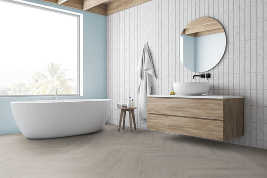 Liberty Lignum Core Greywood Oak Herringbone SPC Rigid Vinyl Flooring