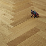 Brooks Floor Herringbone 15 X 120mm Brushed UV Oiled MultiPly 15mm Engineered Wood Flooring