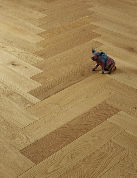 Brooks Floor Herringbone 15 X 120mm Brushed UV Oiled MultiPly 15mm Engineered Wood Flooring