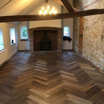 Brooks Floor Herringbone 15x120mm Smoked UV Oiled MultiPly 15mm Engineered Wood Flooring