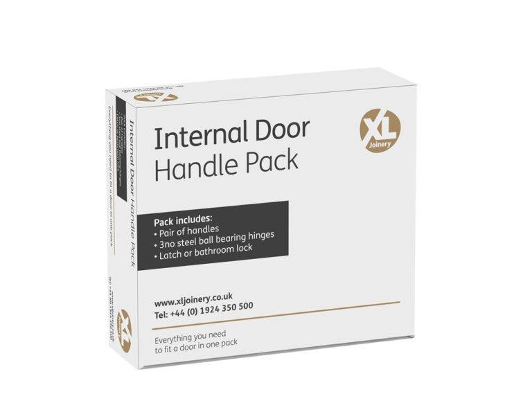 Curone Fire Door Handle Pack Matt Black with 75mm Latch