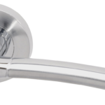 Drava Standard Door Handle Pack Chrome/Satin Chrome with 75mm Latch
