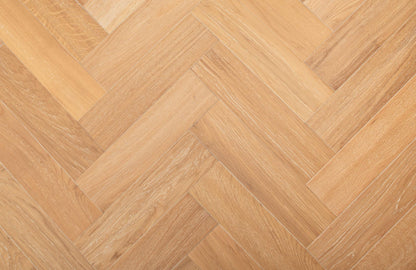 Liberty Wood Herringbone Real Wood 10mm Engineered Flooring White Oak Brushed Lacquered Finish