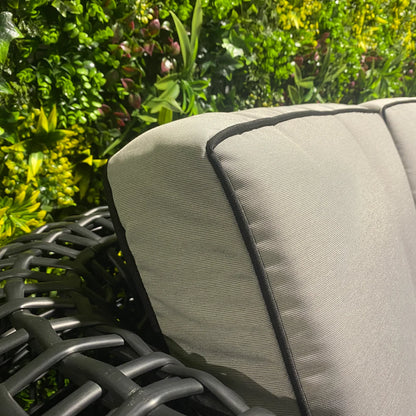 Liberty Indi Rattan Corner Black Garden Outdoor Sofa Set Open Rattan Feature