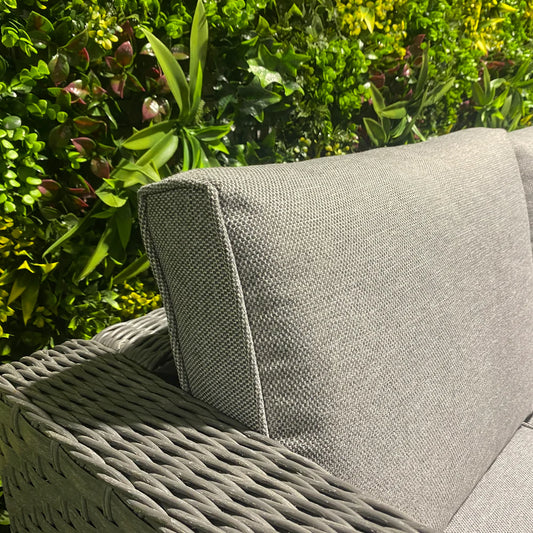 Liberty Nova Rattan Garden Corner Grey Sofa Set With Ice Bucket Coffee Table Feature