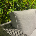 Liberty Rattan Garden Corner Grey Sofa Set With Ice Bucket Coffee Table Feature