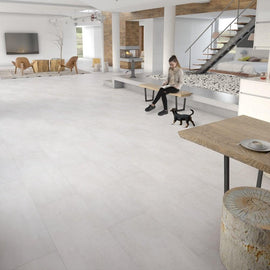 FAUS Industry Tile 8mm Blanco Tile Laminate Floor