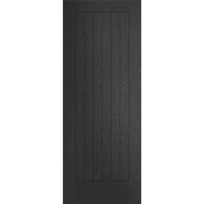 XL Joinery Internal Black Door Suffolk Panelled Fully Finished