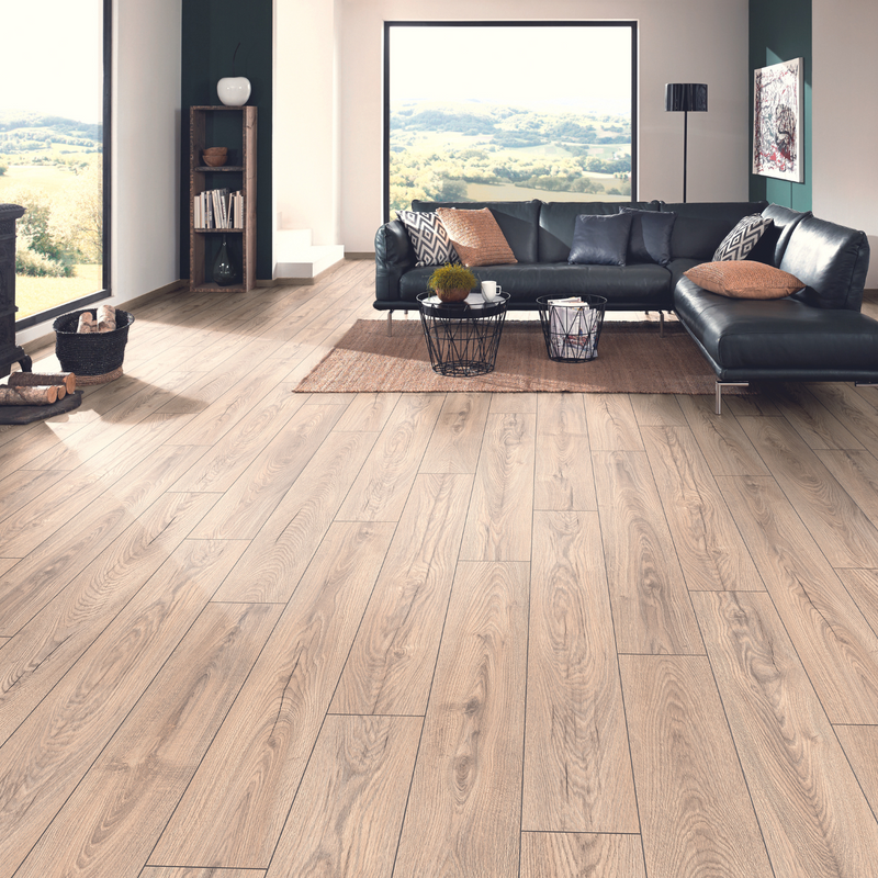 Krono Original Atlantic Mushroom Carpenter Oak 10mm Laminate Flooring Water Resistant