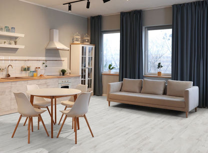 Kaindl Gloss Fresco Snow 8mm Laminate Flooring With Free Underlay