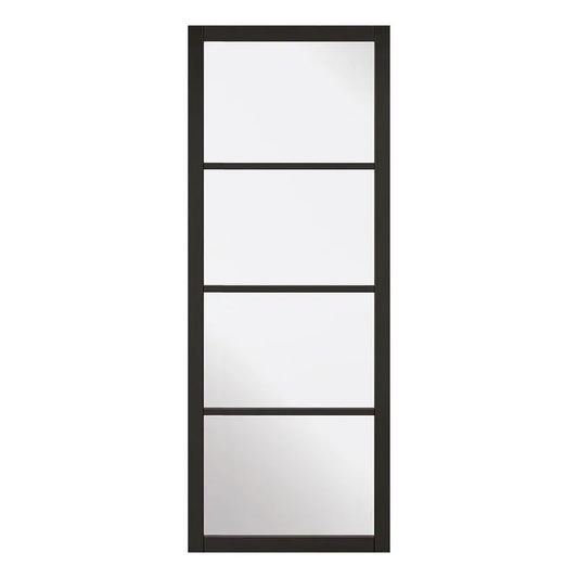 Liberty Internal Civitas Urban Industrial Primed Black 4 Light Internal Black Door