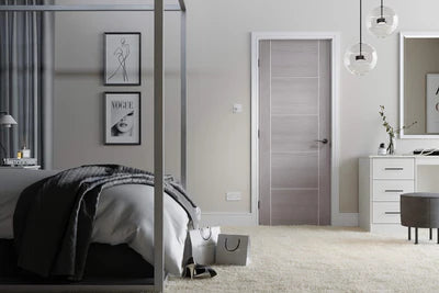 Internal LPD Light Grey Vancouver 5P Fire Door