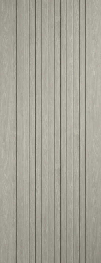 Internal LPD Ladder Glazed Light Grey Laminate Pre-Finished Door